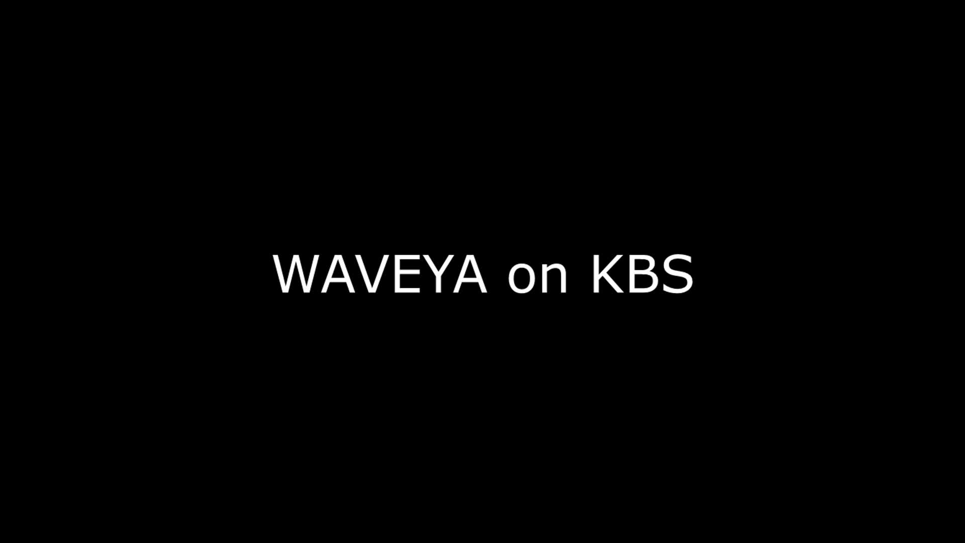 WAVEYA on KBS1 news