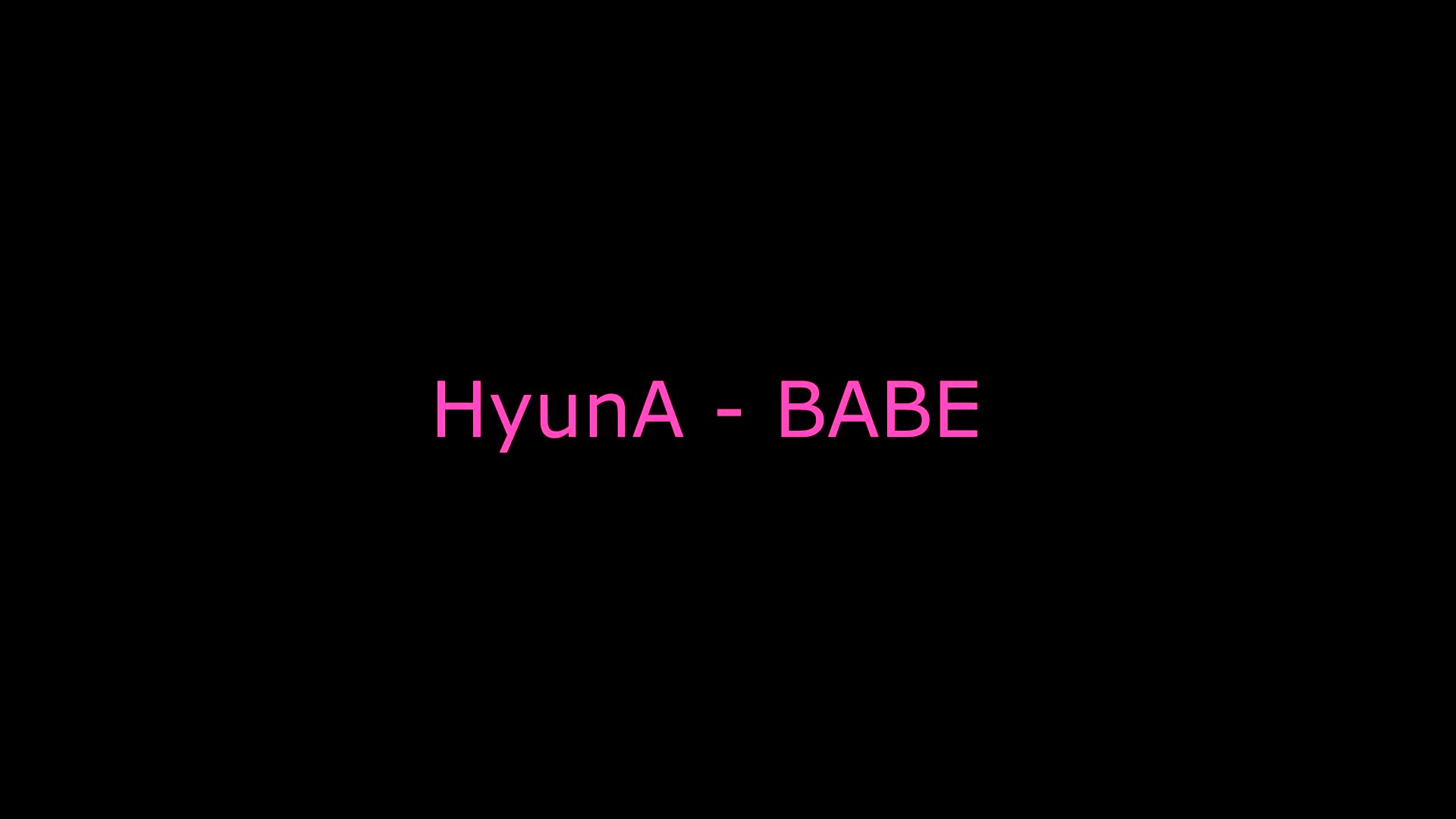 HyunA(현아) BABE(베베) WAVEYA 웨이브야