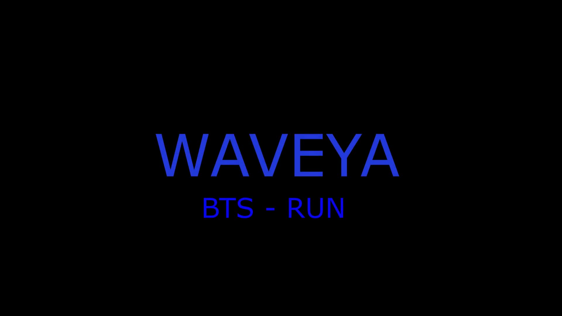 BTS(방탄소년단) RUN cover dance WAVEYA 웨이브야