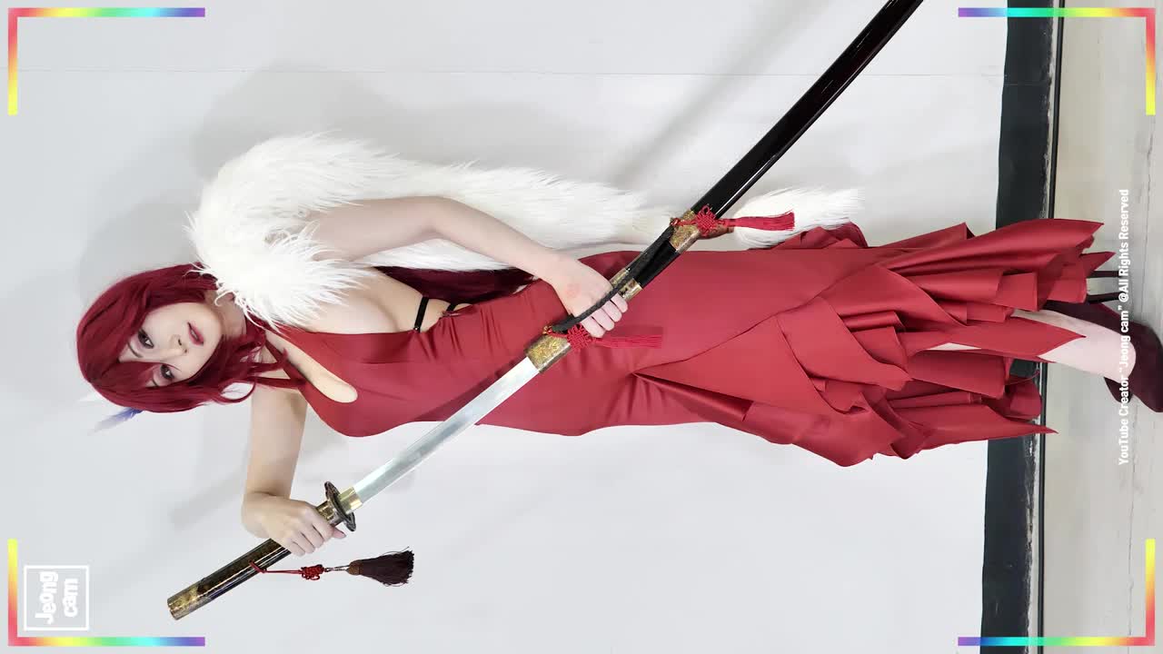 Red dress warriorː마이부(myboo_Cosplay) 포즈