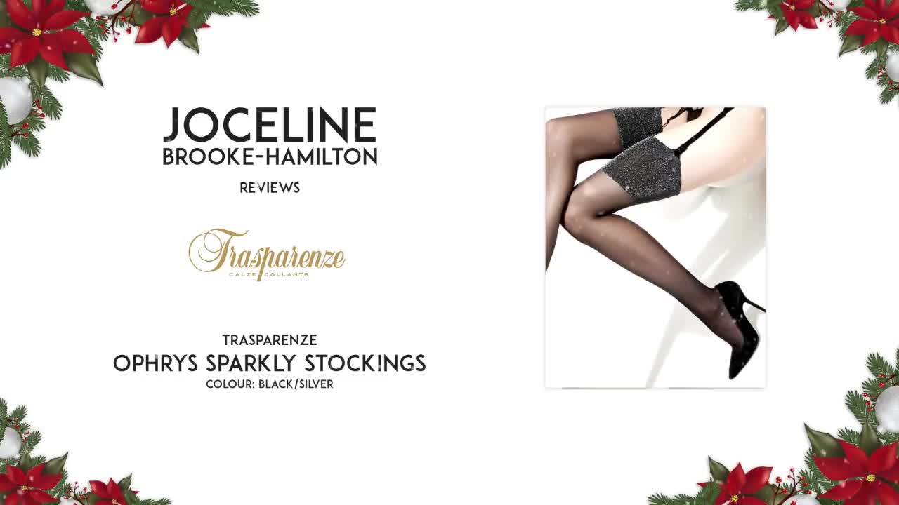PREVIEW ONLY Joceline Brooke Hamilton reviews Trasparenze Ophrys sparkly stockings