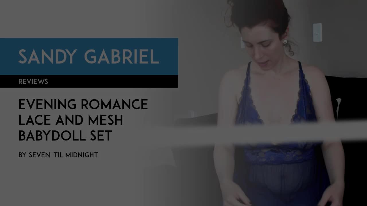 PREVIEW ONLY Sandy Gabriel reviews Seven ‘Til Midnight evening romance lace and mesh babydoll set