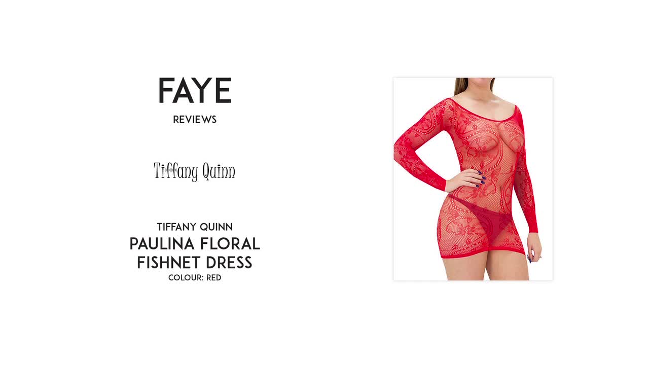 Faye reviews Tiffany Quinn Paulina floral fishnet dress [PREVIEW]