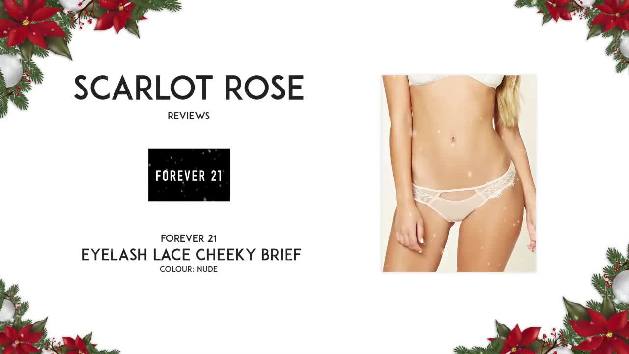 PREVIEW ONLY Scarlot Rose reviews Forever 21 eyelash lace cheeky brief