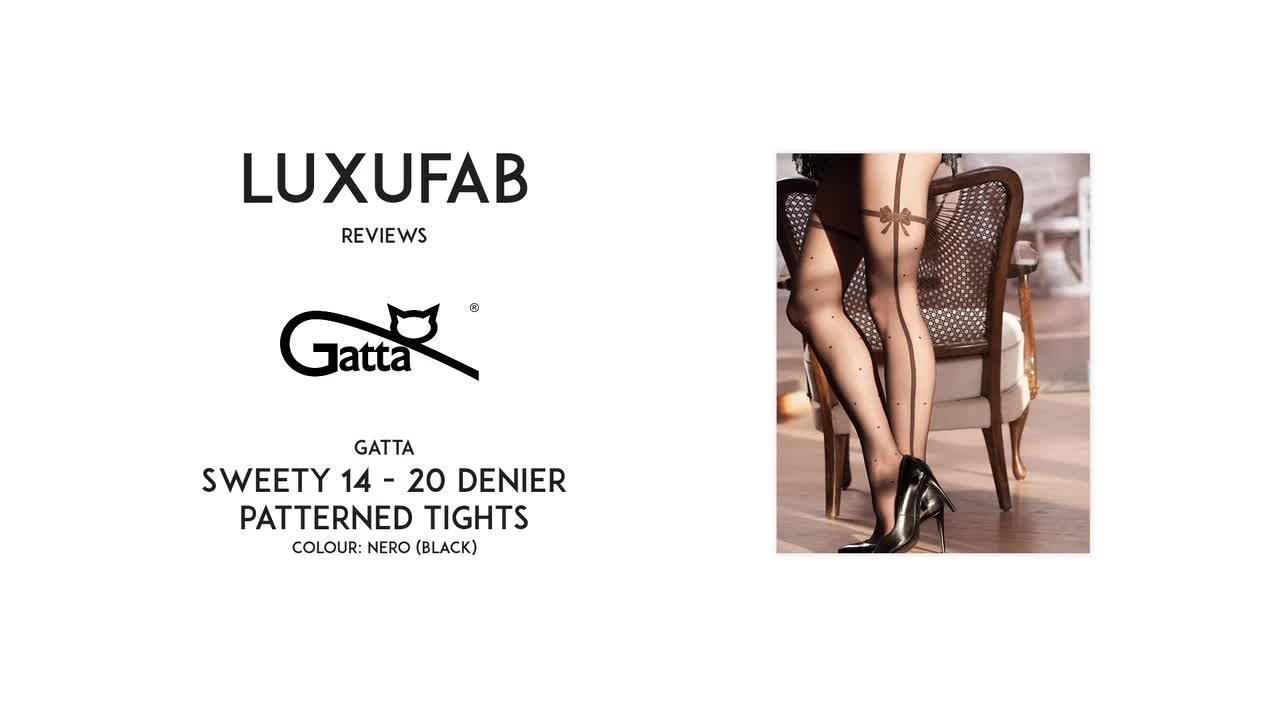 PREVIEW ONLY Luxufab reviews Gatta Sweety 14 – 20 denier patterned tights