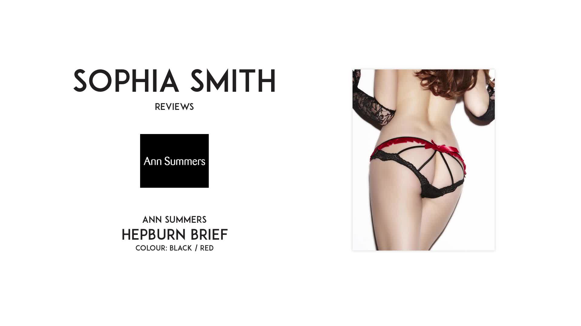 Sophia Smith reviews Ann Summers Hepburn briefs [FULL REVIEW]