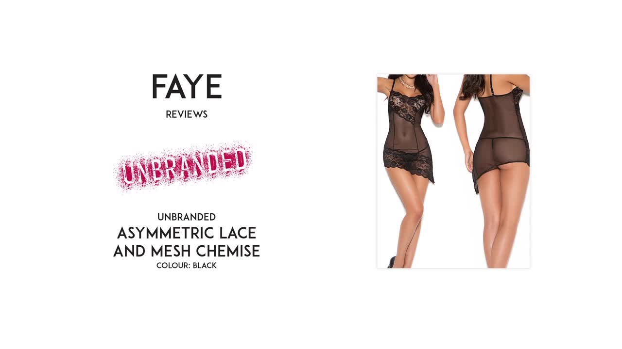 Faye reviews an unbranded asymmetric lace and mesh chemise [PREVIEW]