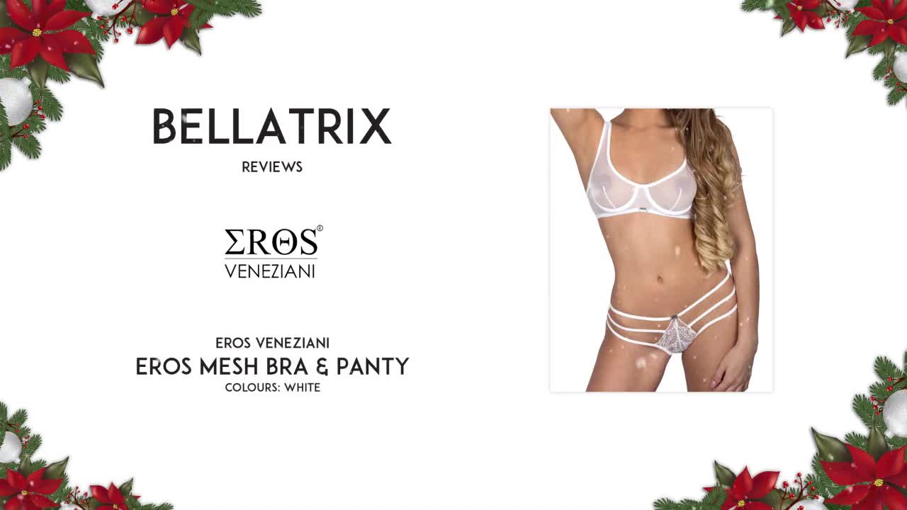 Bellatrix reviews Eros Veneziani Eros mesh bra and panty [PREVIEW]