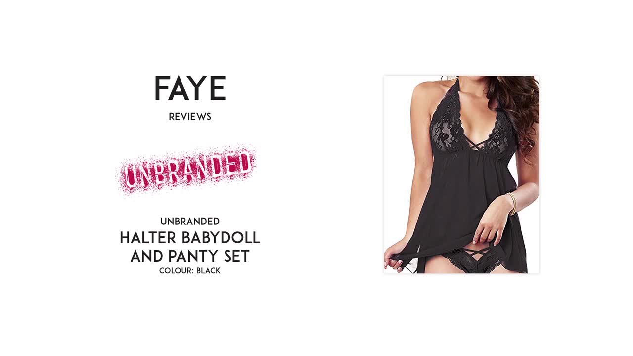 Faye reviews an unbranded halter babydoll and panty set [PREVIEW]