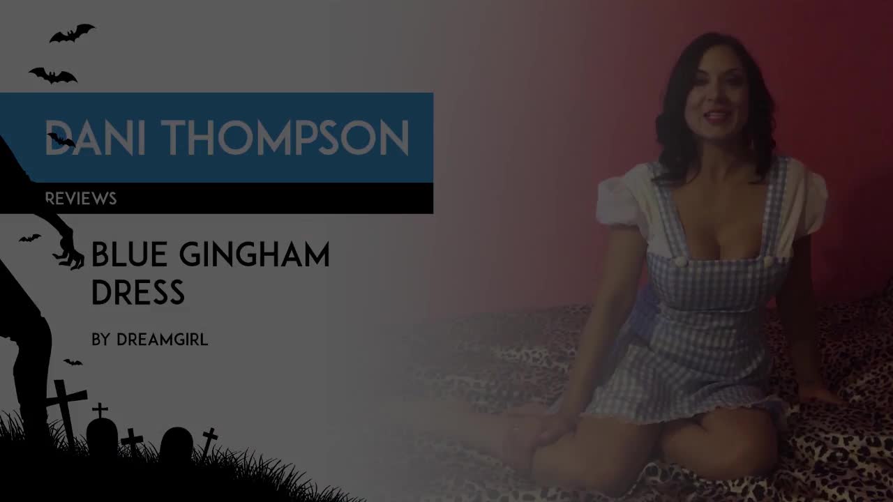 HALLOWEEN PREVIEW ONLY Dani Thompson reviews Dreamgirl Gingham dress