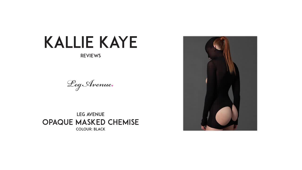 Kallie Kaye reviews Leg Avenue opaque masked chemise [PREVIEW]