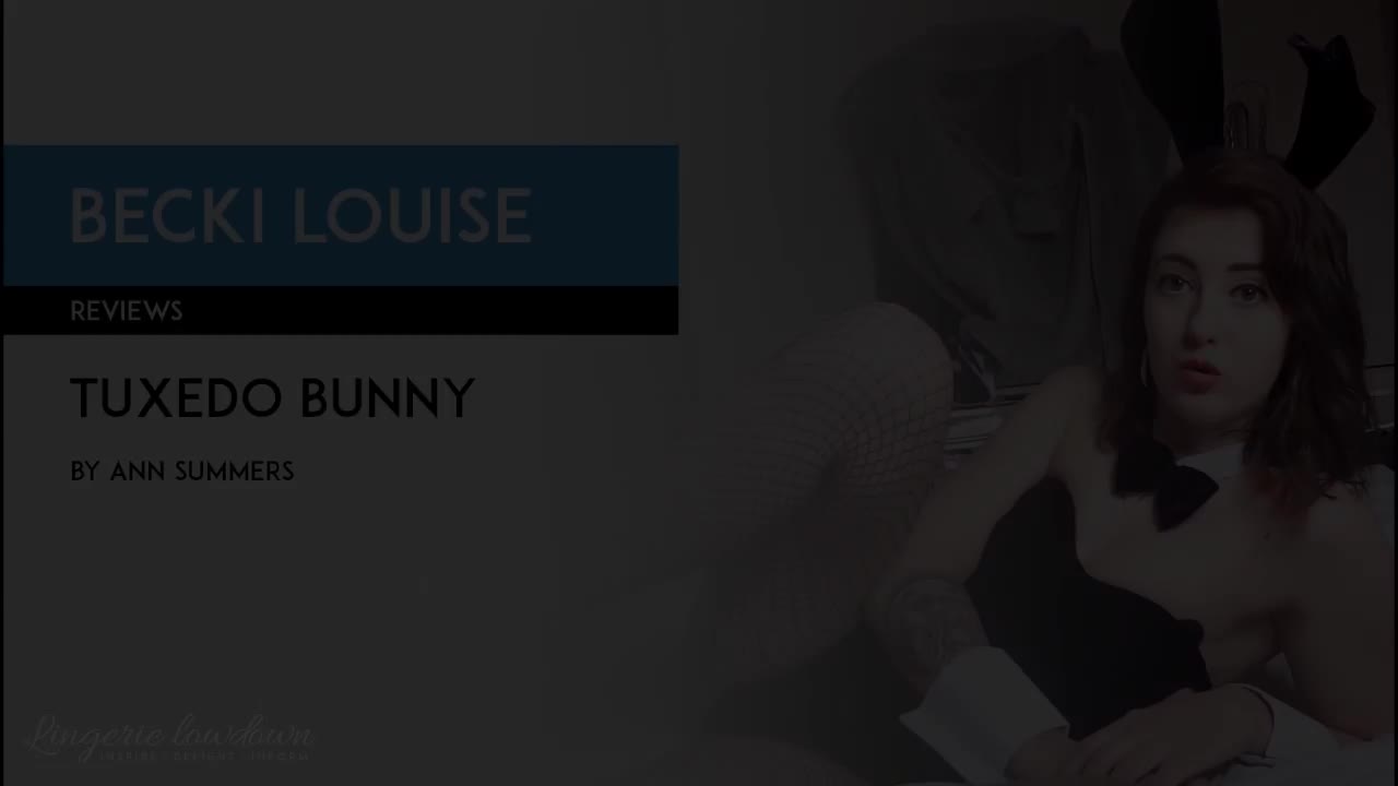 PREVIEW ONLY Becki Louise reviews Ann Summers Tuxedo bunny