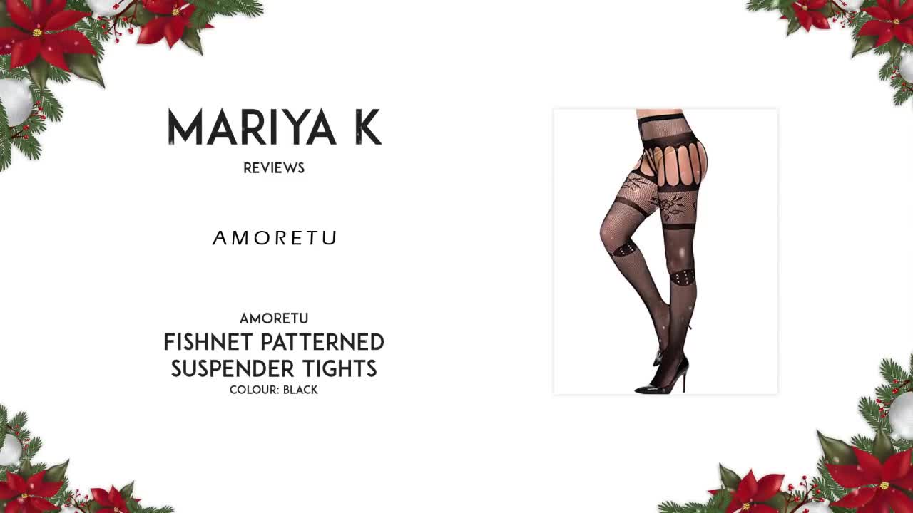 Mariya K reviews Amoretu fishnet patterned suspender tights [PREVIEW]