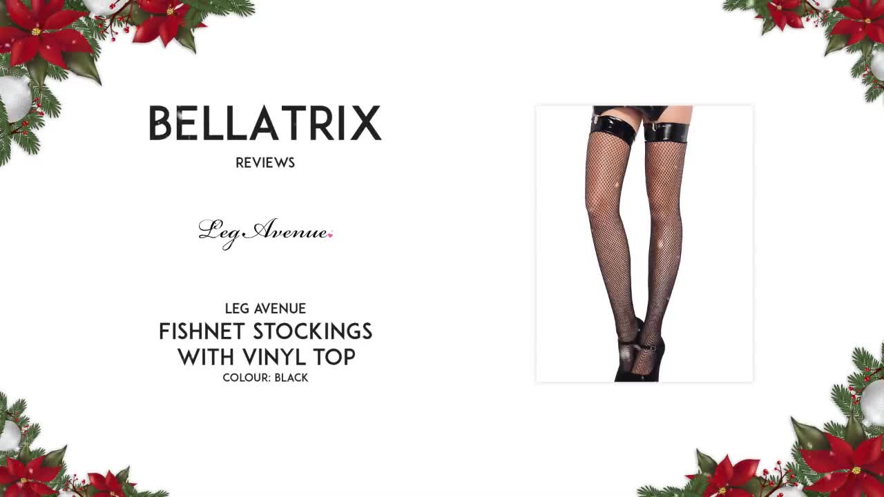 PREVIEW ONLYBellatrix reviews Leg Avenue fishnet stockings with vinyl top