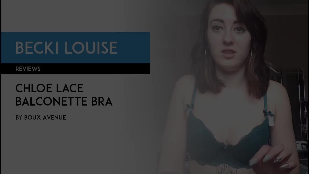 PREVIEW ONLY Becki reviews Boux Avenue Chloe lace balconette bra