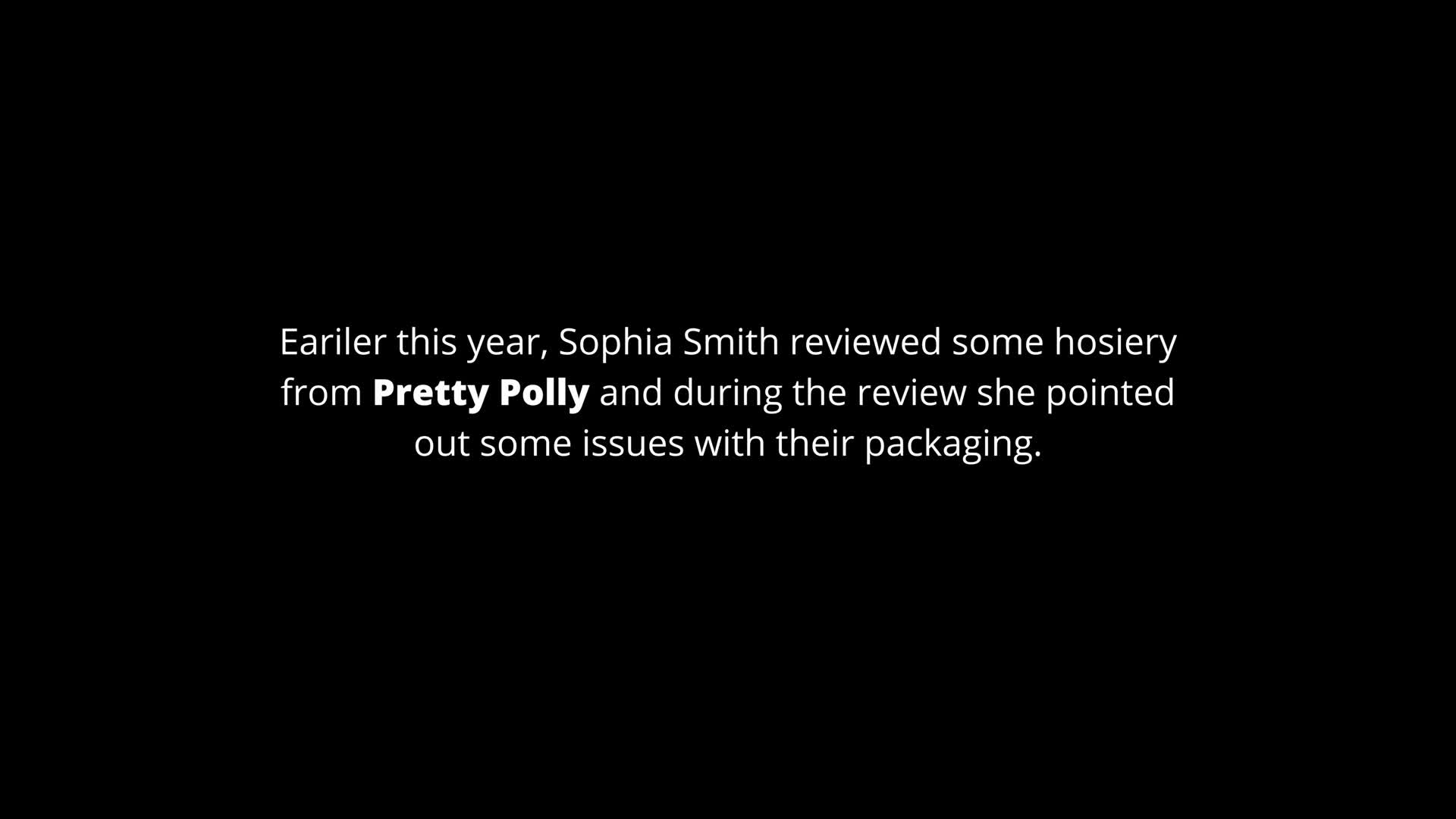 Thank you Pretty Polly – A personal message from Sophia Smith