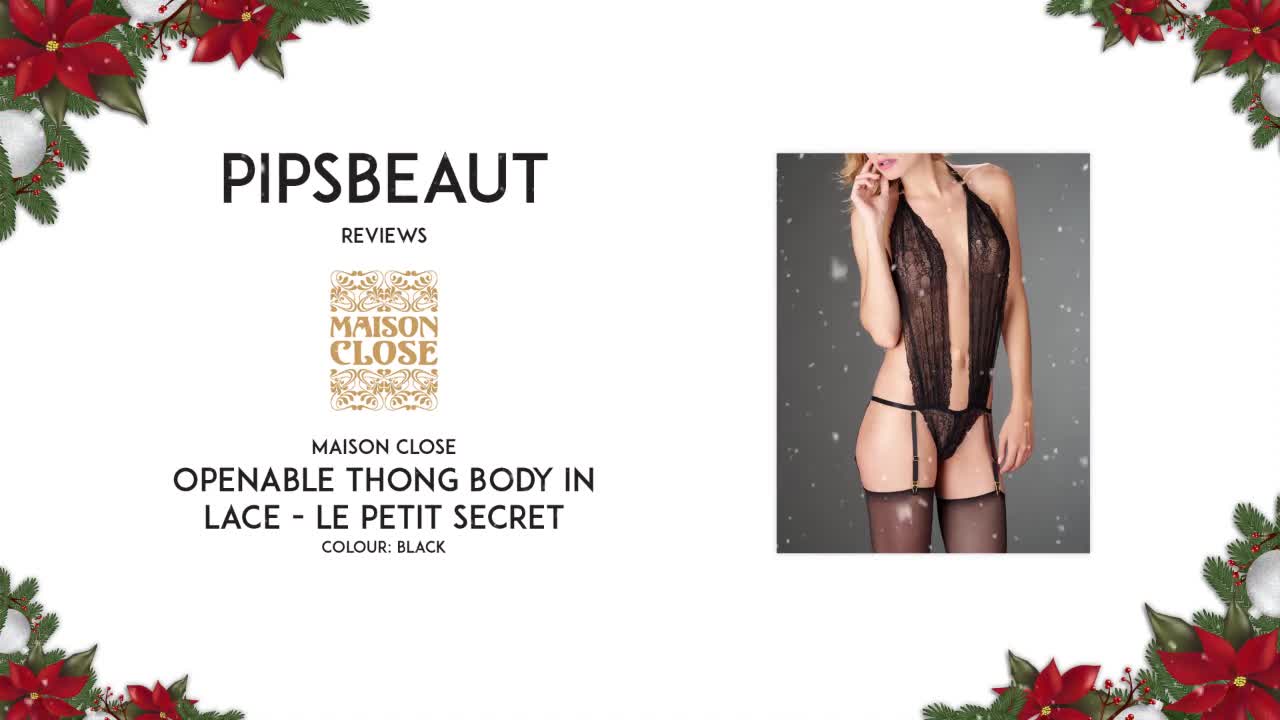 Pipsbeaut Maison Close Le Petit Secret openable thong body in lace [PREVIEW]