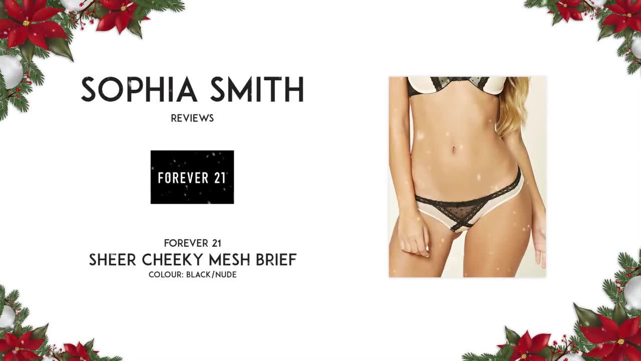 PREVIEW ONLY Sophia Smith reviews Forever 21 sheer cheeky mesh brief