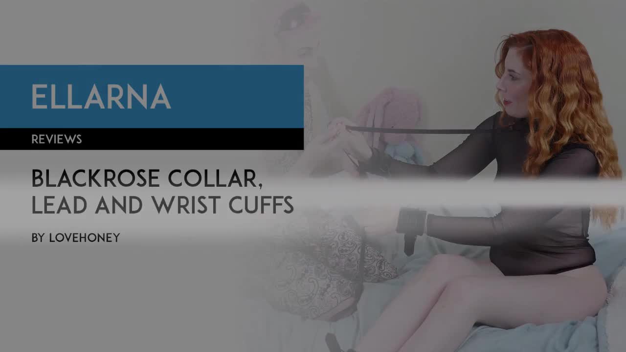 Ellarna reviews Bondage Boutique faux leather collar and cuff set [PREVIEW]