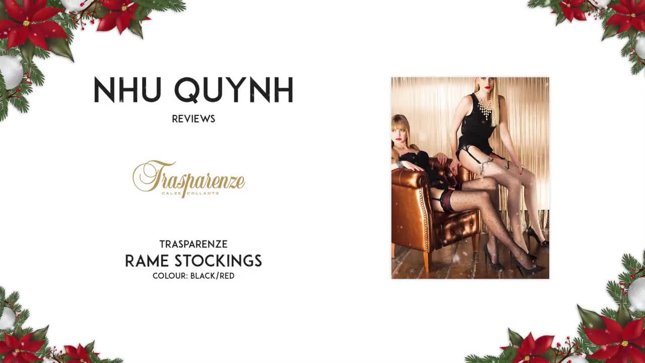 PREVIEW ONLY Nhu Quynh reviews Trasparenze Rame stockings