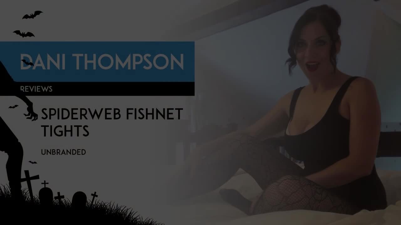 HALLOWEEN PREVIEW ONLY Dani Thompson reviews unbranded spider web fishnet tights