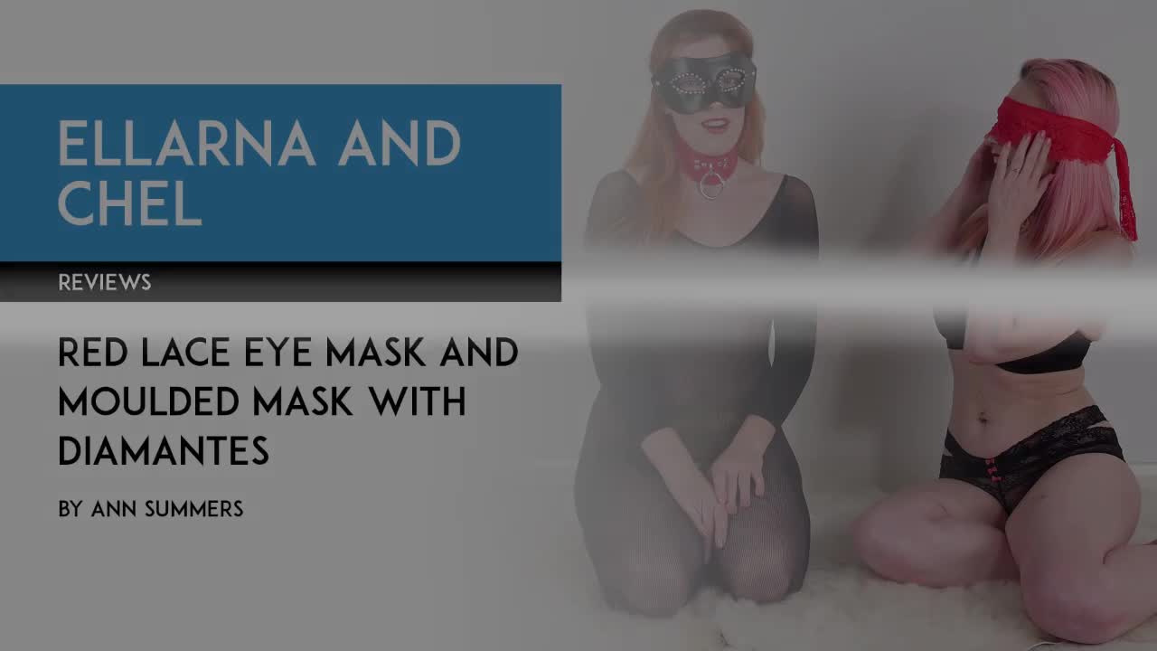 Ellarna and Chel review Ann Summers lace eye mask and moulded mask with diamantes [PREVIEW]