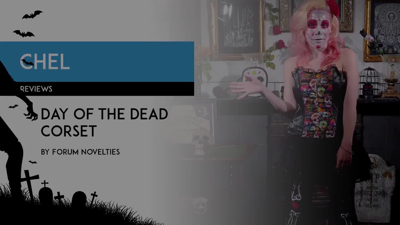 Chel reviews Forum Novelties Day of the Dead corset [PREVIEW]