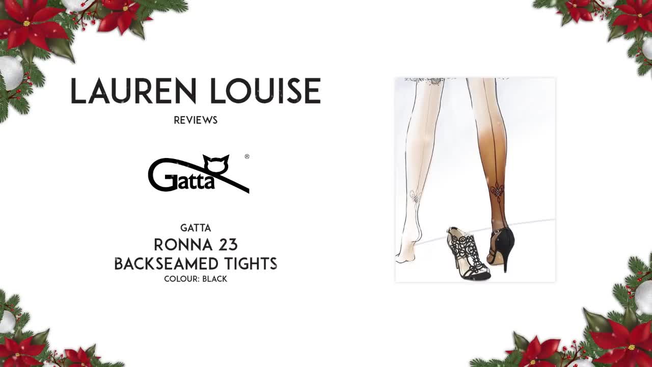 PREVIEW ONLY Lauren Louise reviews Gatta Ronna 23 backseamed tights