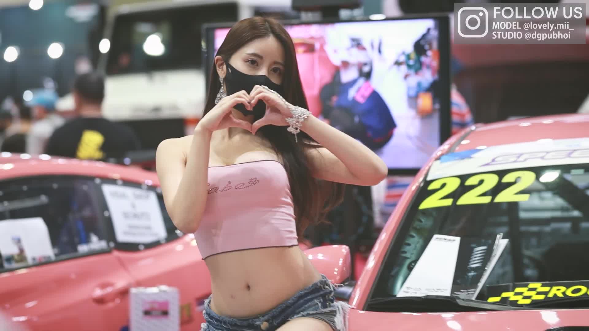 장미 Racing Model MotorShow Live Compilation 52 Korean Model Jang Mi 모델 오토살롱 스케치 영상