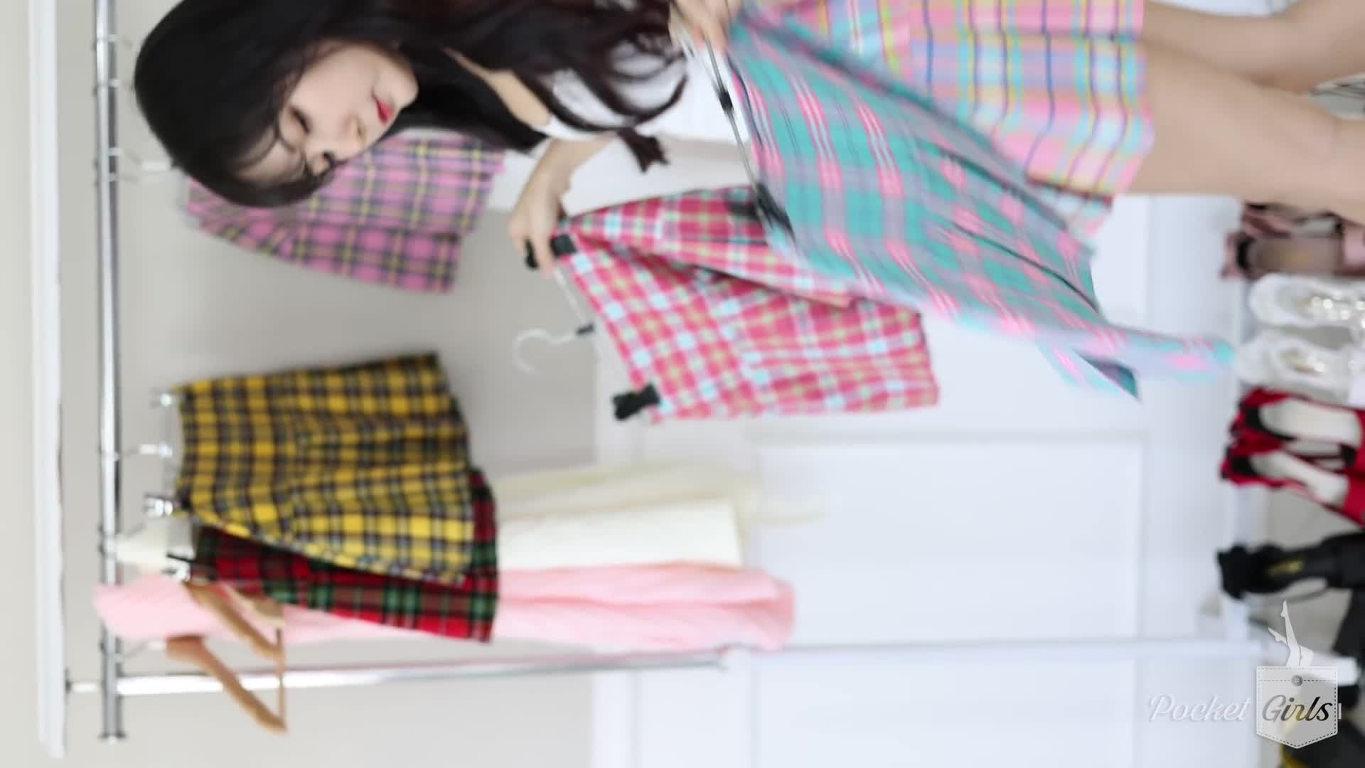 Lookbook, Checkered Mini Skirt, I Like It, Jieun, Pocket Girls, 지은, 포켓걸스