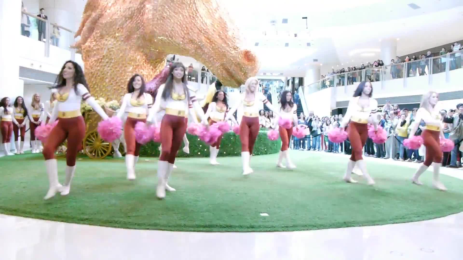 Washington Redskins Cheerleaders @ Hong Kong - Chinese New Year Tour - ELEMENTS - Dance 01
