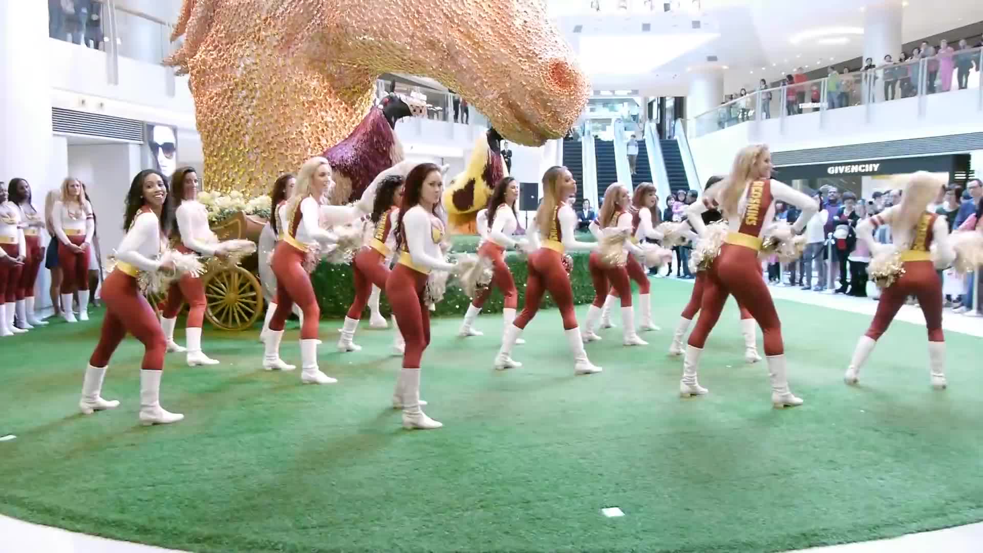 Washington Redskins Cheerleaders @ Hong Kong - Chinese New Year Tour - ELEMENTS - Dance 04